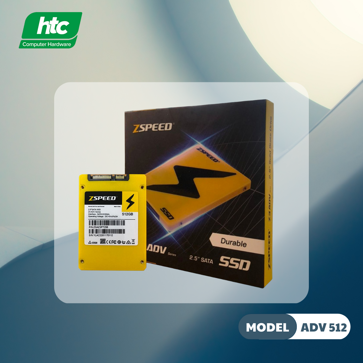 512G SSD 2.5” SATA3 ZSPEED Z3 ADV