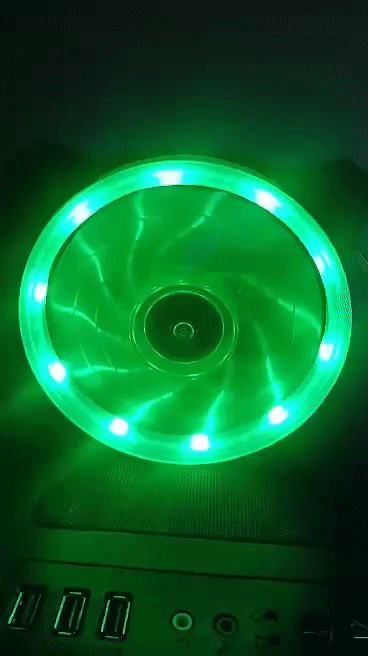 12cm single ring 30 LED fan,no color box (Green)