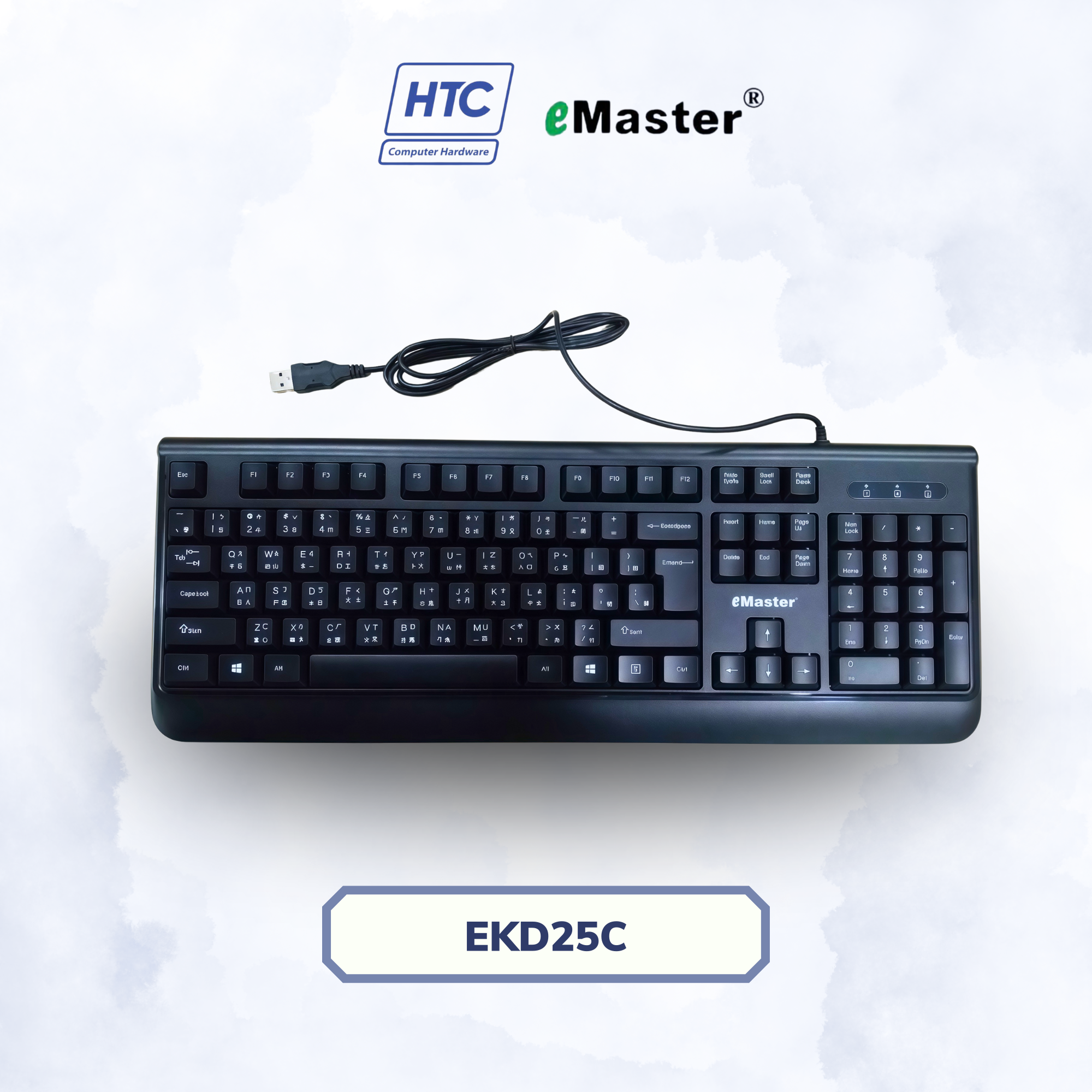 BÀN PHÍM TIẾNG HOA EMASTER EKD25C