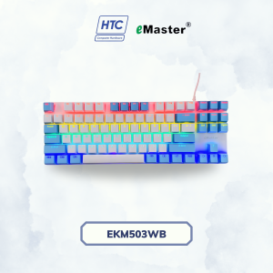 BÀN PHÍM CƠ EMASTER EKM503WB TRẮNG XANH