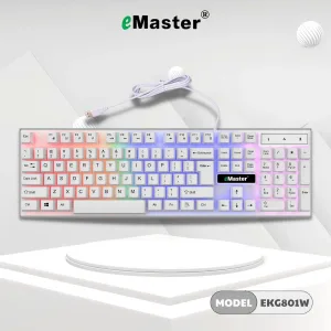 PHÍM LED 7 MÀU EMASTER EKG801W